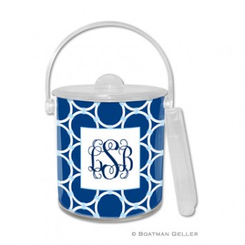 Ice Bucket – Nautical Knot Navy 1 Ice Bucket - Nautical Knot Navy