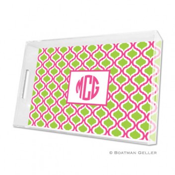 Lucite Tray – Kate Raspberry & Lime 1 Lucite Tray - Kate Raspberry & Lime