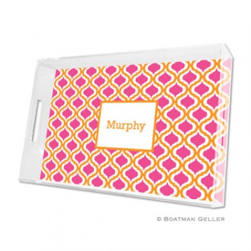 Lucite Tray – Kate Tangerine & Raspberry 1 Lucite Tray - Kate Tangerine & Raspberry