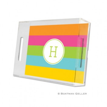 Lucite Tray - Bold Stripe