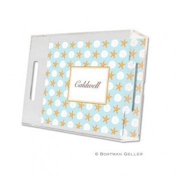 Lucite Tray – Blaine Cherry Lucite Tray - Seashore