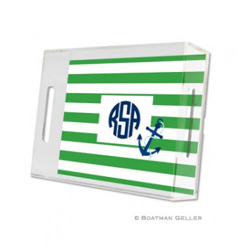 Lucite Tray – Stripe Anchor 1 Lucite Tray - Stripe Anchor
