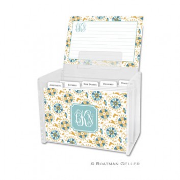 Recipe Box – Suzani Gold 1 Recipe Box - Suzani Gold