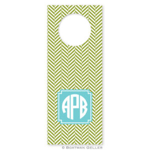 Wine Tag - Herringbone