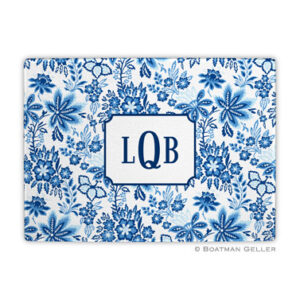 Cutting Board - Classic Floral Blue