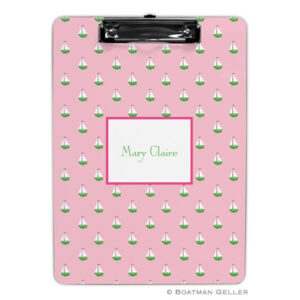 Clipboard - Little Sailboat Pink
