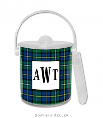Ice Bucket – Black Watch Plaid 1 Ice Bucket - Black Watch Plaid