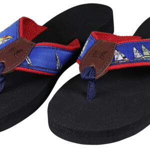 Rounding the Mark (navy) Flip Flops