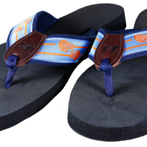 Lacrosse Sticks (Blue) Flip Flops