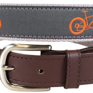Fat Bike Leather Tab Belt