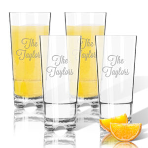 Personalized Tritan High Ball Glasses 16 oz (Set of 4)